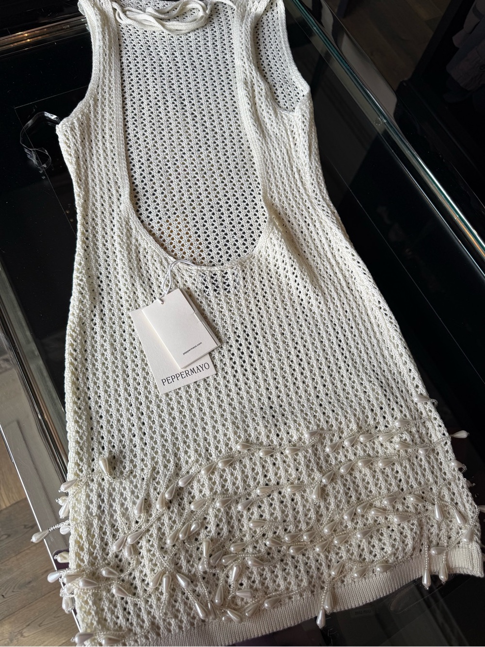 Peppermayo Miracle Beaded Crochet Mini Dress - Picture 5 of 11